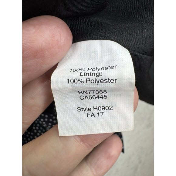 J. Crew Factory Women's Polka-Dot Black Long Sleeve Shirt Dress Size Small NWT - Picture 9 of 11